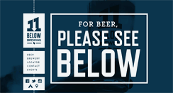 Desktop Screenshot of 11belowbrewing.com